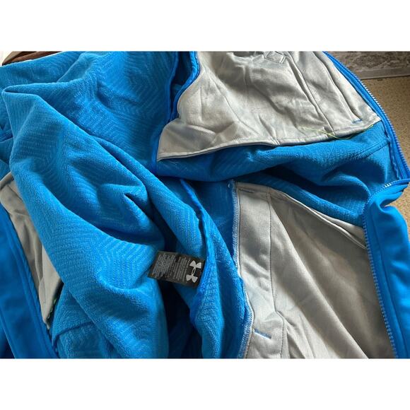 Under Armour Ua Storm Soft Shell Jacket Hoodie Size XL. (blue) - Picture 13 of 14